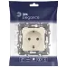 14-2101-02 ЭРА Розетка 2P+E Schuko, 16A-250В, IP20, Эра Elegance, сл.кость (10/100/2100)