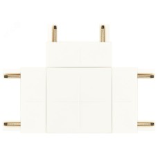 Коннектор Т-образный для тонкого магнитного шинопровода белый TRM-S5-CT WH