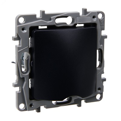 Вывод кабеля с зажимом для кабеля антрацит ETIKA