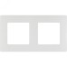 Рамка 2-местная белый ETIKA
