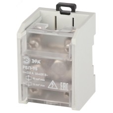 Распределительный блок проходной РБП ЭРА NO-224-77 95 (1х95-4х16 мм2) 232/100А