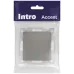 Выключатель Intro Accent 6-102-09 с подсветкой, 10А-250В, IP20, СУ, AL/CU, титан