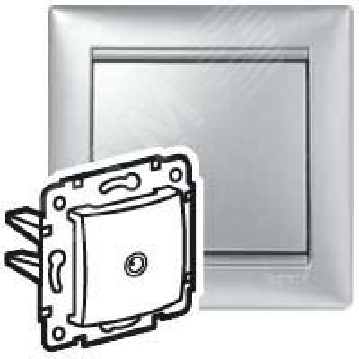 Розетка TV прох.10дБ (Алюм)