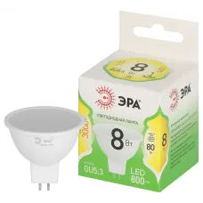 Лампа светодиодная ЭРА GREEN LINE LED MR16-8W-830-GU5.3 GL GU5.3 8 Вт софит теплый свет