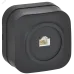 GLORY Розетка для открытой установки компьютерная RJ45 кат.5E РК10-ХЧм черный матовый IEK