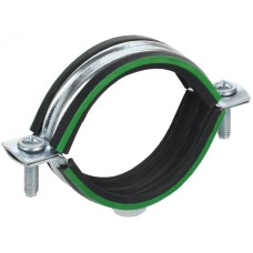 Скоба металлическая двухкомпонентная ELASTA с резиновым уплотнителем d=48-53 мм