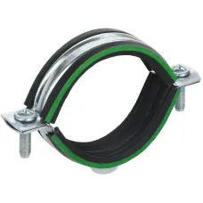 Скоба металлическая двухкомпонентная ELASTA с резиновым уплотнителем d=60-65 мм