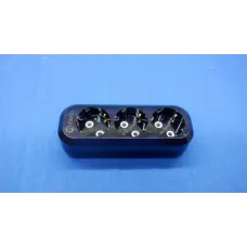 Колодка 3 гнезда с/з черный