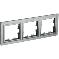 BRITE Рамка 3 поста РУ-3-БрС сталь