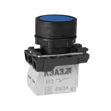Кнопка КМЕ4120м-синий-2но+0нз-цилиндр-IP40