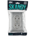 SKANDY Розетка 2-местная без заземления без защитных шторок 10А в сборе SK-R10S серебряный IEK