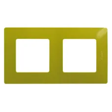 Рамка 2-местная зеленый папоротник ETIKA