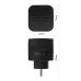 Разветвитель электрический ЭРА SP-2-USB-B на 2 розетки + 2xUSB 2400mA, без заземл 10А (черный)