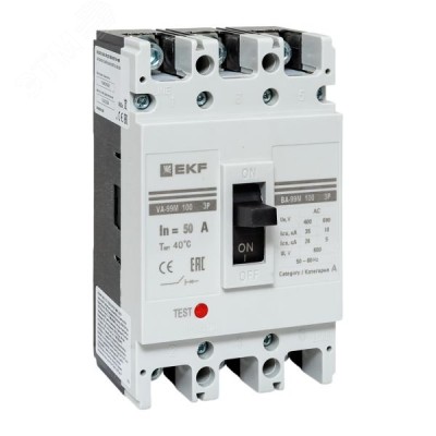 Выключатель автоматический ВА-99М 100/50А 3P 35кА EKF PROxima