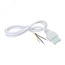 Кабель для подключения светодиодных линейных светильников ДБО-60/120/150 белый 1 метр 3x0,75 мм2