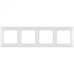 Рамка 4п гор Белая Valena