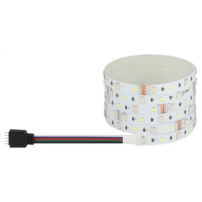 Светодиодная лента ЭРА LS5050 -14,4-60-12-RGB+W(6500)-IP20-1 year-5m RGB+холодный белый 5м