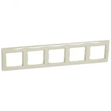 Рамка 5-местная слоновая кость VALENA DIY
