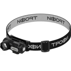 Фонарь налобный светодиодный Трофи GA-103 аккумуляторный 3 Bт сенсорное управление магнит клипса 6 режимов