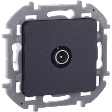 Розетка TV оконечная антрацит INSPIRIA