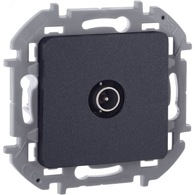 Розетка TV оконечная антрацит INSPIRIA