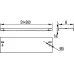 Зажим для подключения гибкой шины 80x50