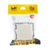 BRITE Розетка с заземлением с защитными шторками и крышкой 16А IP44 РСбш10-3-44-БрЖ жемчуг