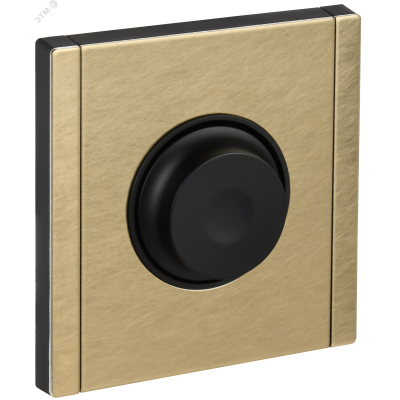 FORTE&PIANO Светорегулятор поворотно-нажимной 600Вт FP654M металл шампань IEK