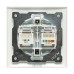 Валенсия розетка RJ-45+RJ11 2-местная белая