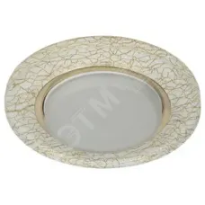 DK80 WH/GD Светильник ЭРА под лампу Gx53, 220V,13W, белый/золото (30/1200)
