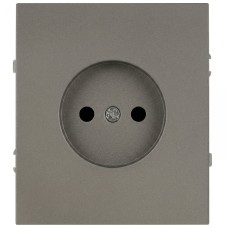 Розетка скрытого монтажа в рамку без заземления 2P 16А-250В титан 16-2106-07 Arktik