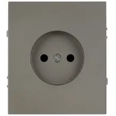 Розетка скрытого монтажа в рамку без заземления 2P 16А-250В титан 16-2106-07 Arktik