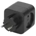 Разветвитель электрический ЭРА SP-2-USB-B на 2 розетки + 2xUSB 2400mA, без заземл 10А (черный)