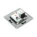 Механизм розетки TV+RJ45 (cat5), чёрный Эпика EKF