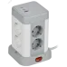 DOMINIC Удлинитель У08K 8 мест 2P+PE 1,5м 3х1,0мм2 16А/250В USB A+C 20Вт серый IEK DOMINIC Удлинитель У08K 8 мест 2P+PE 1,5м 3х1,0мм2 16А/250В USB A+C 20Вт серый IEK