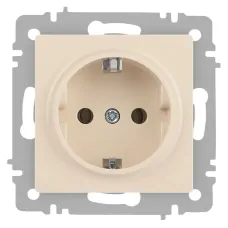 Розетка Intro Accent 6-202-02 2P+E Schuko, 16А-250В, IP20, СУ, слоновая кость