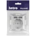 Розетка Intro Accent 6-410-03 , P+E Schuko со шторками, 16А-250В + 2хUSB, IP20, СУ, алюминий