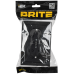 BRITE Розетка 2-местная с заземлением с защитными шторками 16А безвинтовое крепление в сборе РСш22-3-БрЧ черный IEK