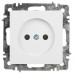 Розетка Intro Accent 6-201-01 2Р 16А-250В, IP20, СУ, AL/CU, белый
