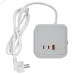 DOMINIC Удлинитель У08K 8 мест 2P+PE 1,5м 3х1,0мм2 16А/250В USB A+C 20Вт серый IEK