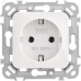 FLITE Розетка с заземлением без защитных шторок безвинтовое крепление 16А РС11-1-ФлБ белый IEK