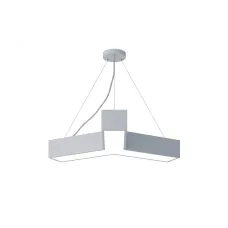 Светильник LED ЭРА Geometria SPO-141-W-40K-028 Igrek 28Вт 4000K 1900Лм IP40 600*80 белый подвесной драйвер внутри