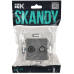 SKANDY Розетка двойная TV+SAT SK-A13Gr серый IEK