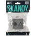 SKANDY Розетка двойная TV+SAT SK-A13Gr серый IEK