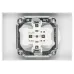 Розетка Intro Accent 6-204-01 2х2P, 16А-250В, IP20, СУ, AL/CU, белый