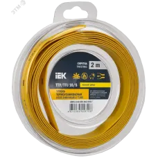 Трубка термоусадочная ТТУ нг-LS 10/5 желтая (2м/упак) IEK