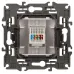 14-3107-02 ЭРА Розетка RJ45, IP20, сл.кость (10/100/3000)