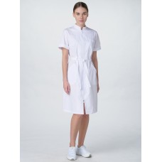 Халат женский Сансара-005 (тк.Смесовая,160) MedLine, белый,64-66,170-176