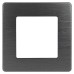 Рамка для розеток и выключателей ЭРА Серия 12 12-5101-05 на 1 пост, Сатин, антрацит