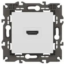 Розетка ЭРА Elegance 14-3114-01М HDMI, белый матовый